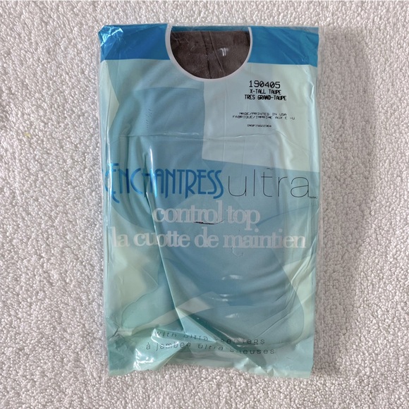 Vintage Enchantress Ultra Control Top Pantyhose In Taupe & Beige x2 NWT - Picture 6 of 12